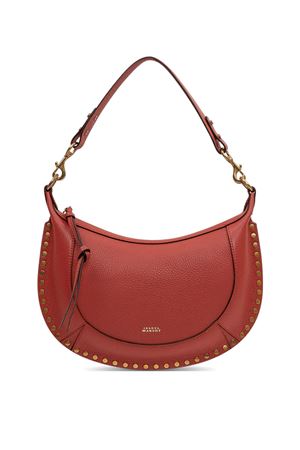 Dark orange Naoko studded leather shoulder bag ISABEL MARANT | PP0001FAD1C04M11BR